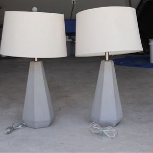 COPY - 2 cement base lamps